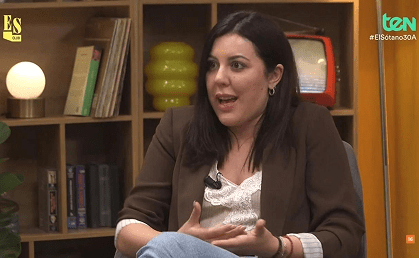 Imagen de Leti Grijó en el programa de TEN como colaboradora