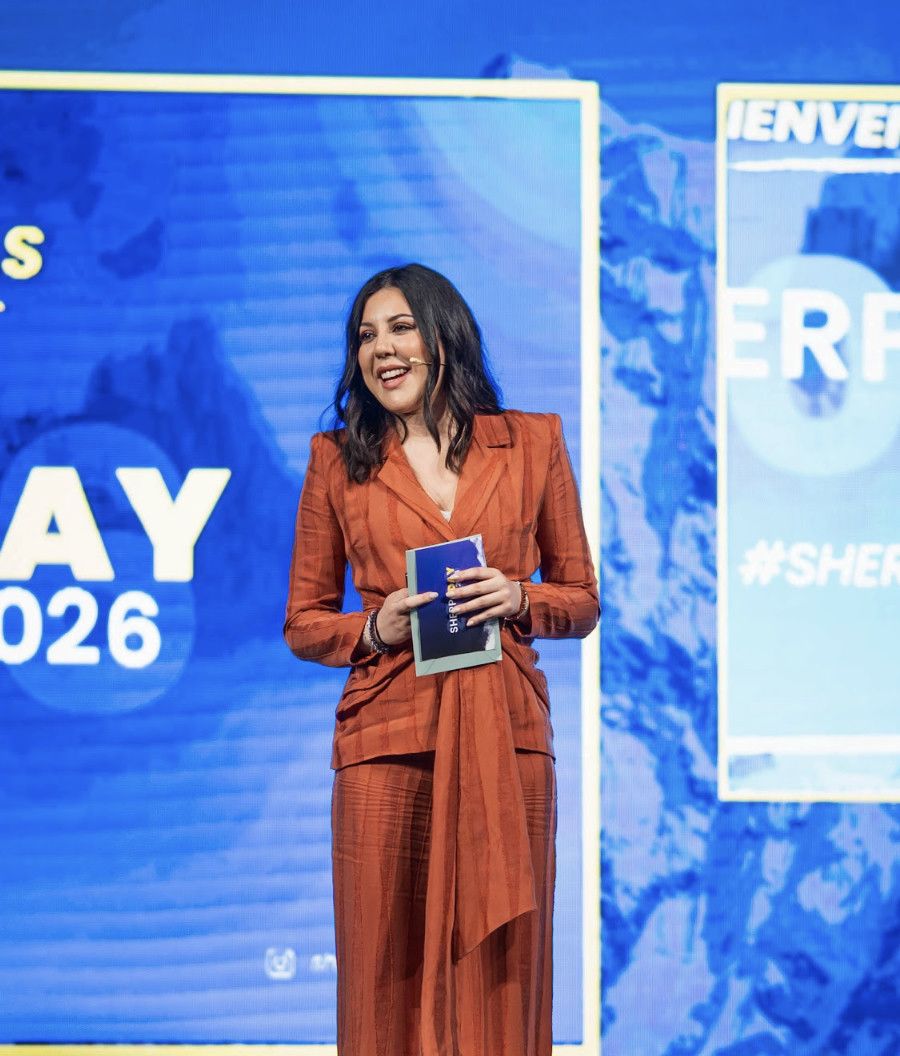 Leti Grijó en el escenario de Sherpa Day